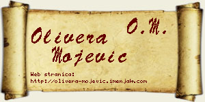 Olivera Mojević vizit kartica